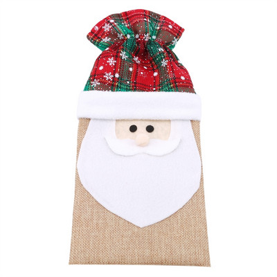 Ziemassvētku vīna pudeles veļa Sniegs Ziemassvētku vecītis Sniegavīrs Vīna pudeles vāks Jaungada dāvana ballītei Pusdienu galda pudeles rotājums