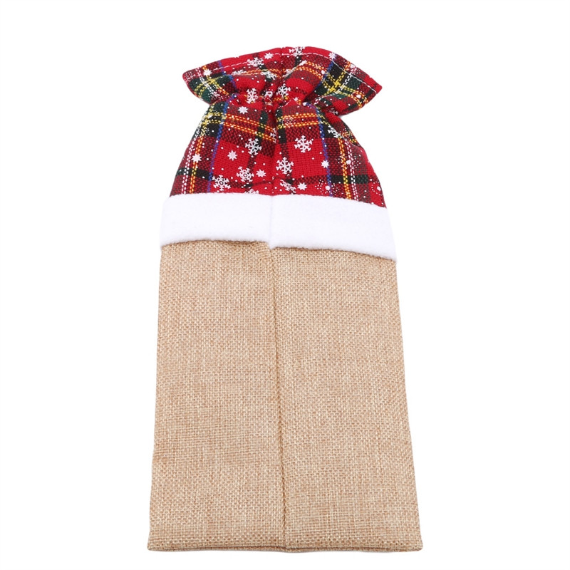 Ziemassvētku vīna pudeles veļa Sniegs Ziemassvētku vecītis Sniegavīrs Vīna pudeles vāks Jaungada dāvana ballītei Pusdienu galda pudeles rotājums