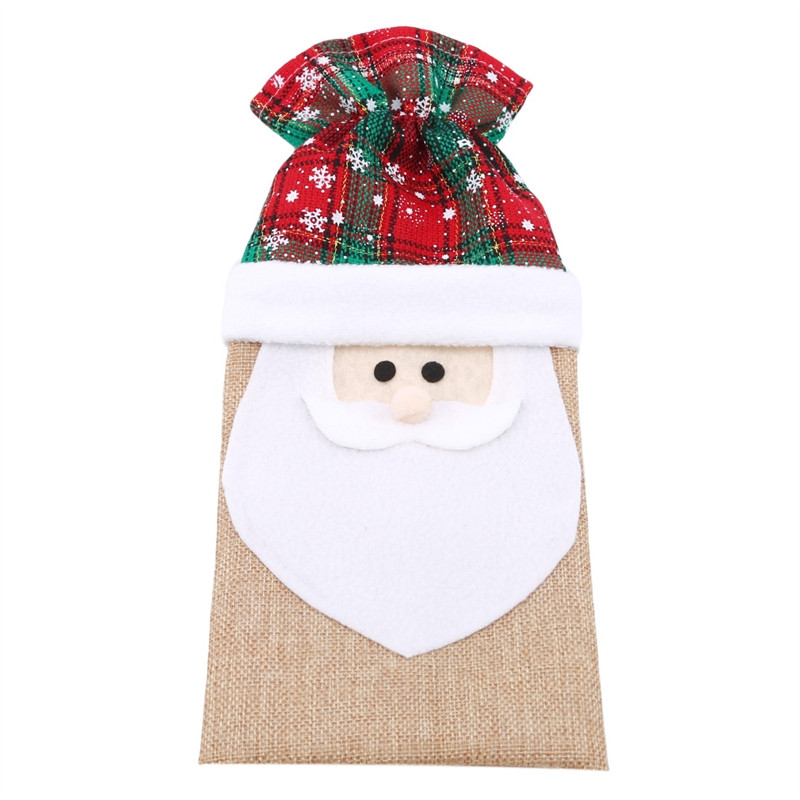 Ziemassvētku vīna pudeles veļa Sniegs Ziemassvētku vecītis Sniegavīrs Vīna pudeles vāks Jaungada dāvana ballītei Pusdienu galda pudeles rotājums