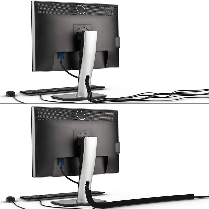 DIY tõmblukuga kaablihülss nailontraadist kaabli haldamise korraldaja varrukas juhtmekaitse toru kaabli organiseerimiskott arvuti arvutile