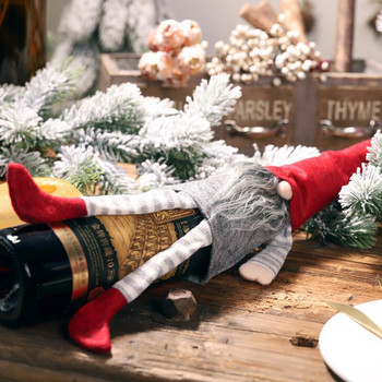 Το νεότερο χριστουγεννιάτικο κάλυμμα μπουκαλιού κρασιού Άγιος Βασίλης Χριστουγεννιάτικες διακοσμήσεις για το δείπνο στο σπίτι Δώρο Πρωτοχρονιάς