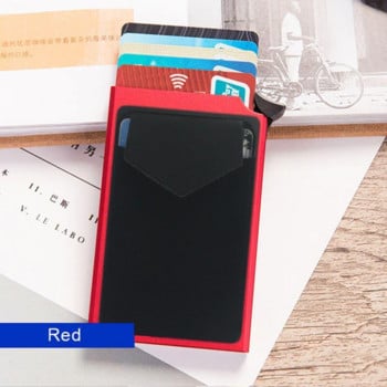 Αναδυόμενη θήκη κάρτας RFID Λεπτό πορτοφόλι από αλουμίνιο Elasticity πίσω Θήκη ID θήκης πιστωτικής κάρτας Αποκλεισμός θήκης πιστωτικής κάρτας Protect Κάτοχος ταυτότητας ταξιδιού