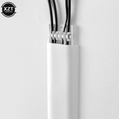 30 cm pašlīmējošs Raceway sienas vads kanāla pārsegs kabeļu kanālu saites Fiksators Stiprinājuma turētājs kabeļu organizatoram uzglabāšanas klipsim Jauns