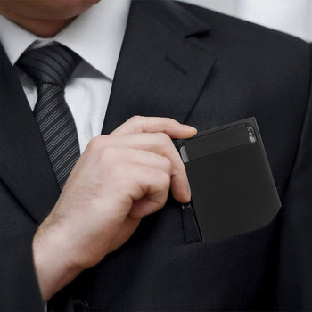 Αναδυόμενη θήκη κάρτας RFID Λεπτή αλουμινένια κάρτα αποθήκευσης πορτοφολιού Elasticity Πίσω θήκη Πιστωτική κάρτα Protect