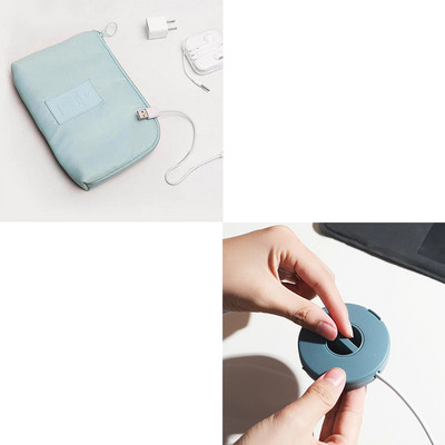 Аксесоари за пътуване Кабелна чанта Преносим цифров USB електронен органайзер Калъф за джаджи Пътуване Зареждане на мобилен телефон Държач за мобилно зарядно