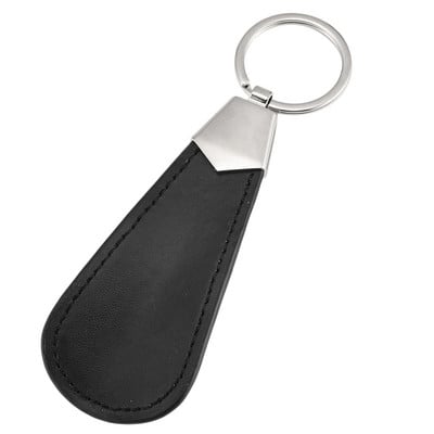 Corn de pantofi portabil din oțel inoxidabil Mâner pliabil din piele PU cu breloc pentru casă