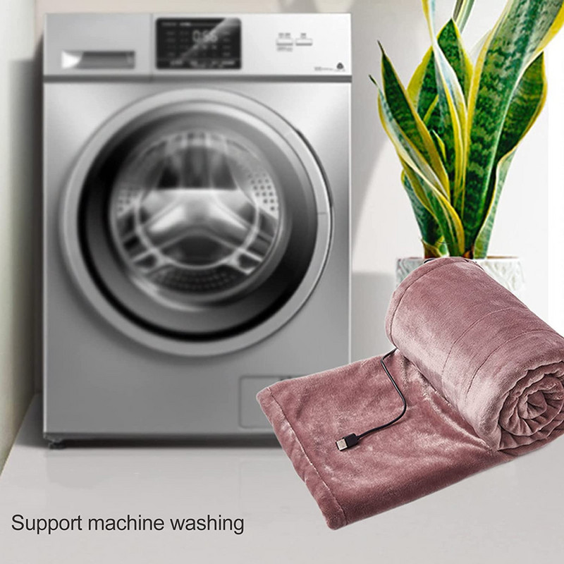 Elektrinė šildoma antklodė, USB įkraunama flanelinė greito šildymo antklodė, kelioninė elektrinė antklodė automobiliui, namams, biurui