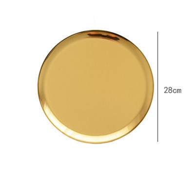 Modes stila nerūsējošā tērauda paplāte juvelierizstrādājumu uzglabāšanas paplāte Augļi konfekšu šķīvji fotogrāfiju rekvizīti Mājas rakstāmgalda dekorēšana