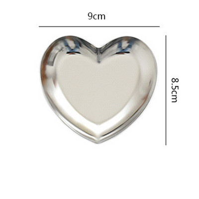 Modes stila nerūsējošā tērauda paplāte juvelierizstrādājumu uzglabāšanas paplāte Augļi konfekšu šķīvji fotogrāfiju rekvizīti Mājas rakstāmgalda dekorēšana