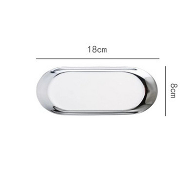 Modes stila nerūsējošā tērauda paplāte juvelierizstrādājumu uzglabāšanas paplāte Augļi konfekšu šķīvji fotogrāfiju rekvizīti Mājas rakstāmgalda dekorēšana