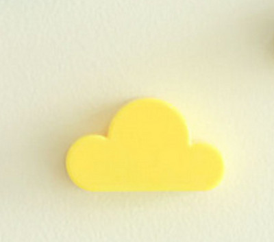 Mágneses kulcstartó tartó 3D felhő falra szerelhető neodímium mágneses kulcstartó Kreatív kulcsok horgok Tárolás az ajtón lakberendezéshez