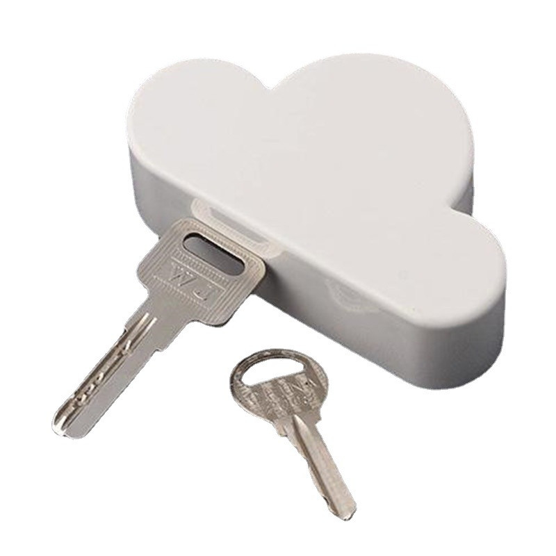 Mágneses kulcstartó tartó 3D felhő falra szerelhető neodímium mágneses kulcstartó Kreatív kulcsok horgok Tárolás az ajtón lakberendezéshez