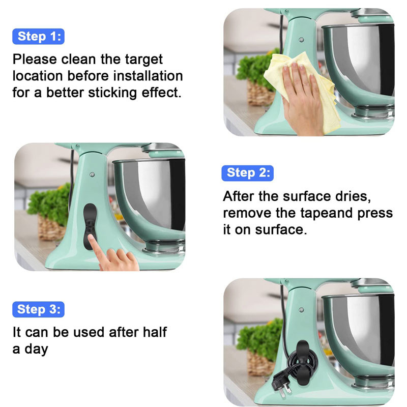 1/2/3 tk Isekleepuv traatjuhtme korraldaja juhtme ümbrise hoidiku kaabli kerija röstri kohvimasina survekeetja tarvikud