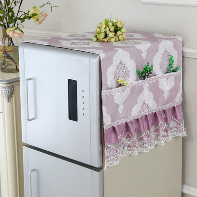 Szövet hűtőszekrény porvédő huzat Kétoldalas zsebes többfunkciós porálló ruha mosógép huzat Lakástextil