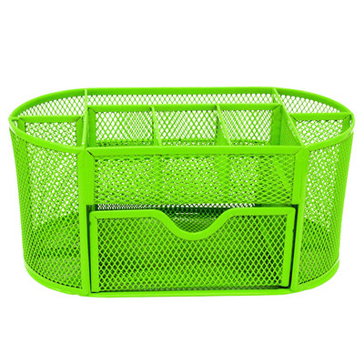 9 Съхранение Многофункционален органайзер за бюро Мрежест метален държач за писалка Контейнер за канцеларски материали Каса Ученически пособия Аксесоари