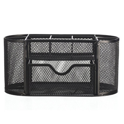 9 Съхранение Многофункционален органайзер за бюро Мрежест метален държач за писалка Контейнер за канцеларски материали Каса Ученически пособия Аксесоари