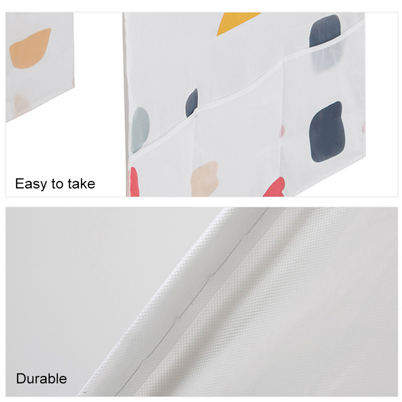 Külmiku tolmukate taskuga Kahepoolse hoiustamise rippkotid Kodumajapidamises kasutatavad PEVA veekindlast riidest külmiku kate