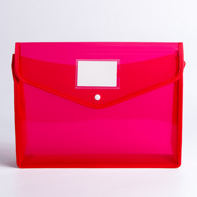 A4 skaidrus lengvas failų krepšys, nešiojamas vandeniui atsparus aplankas, dokumentų laikiklis, didelės talpos mygtukų laikymo mokyklos bandomasis popierius