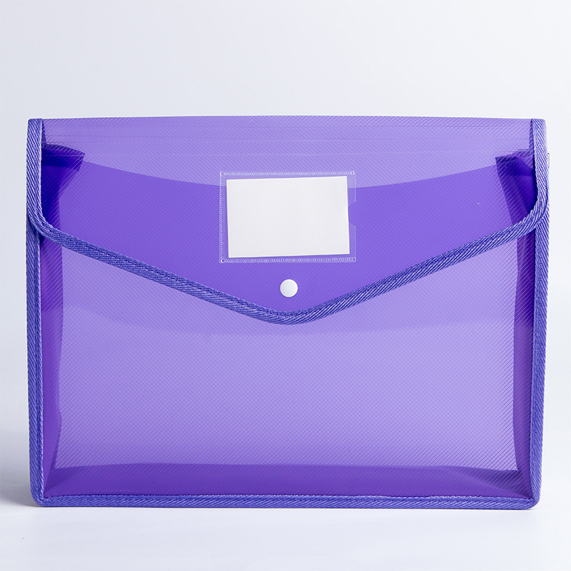 A4 skaidrus lengvas failų krepšys, nešiojamas vandeniui atsparus aplankas, dokumentų laikiklis, didelės talpos mygtukų laikymo mokyklos bandomasis popierius