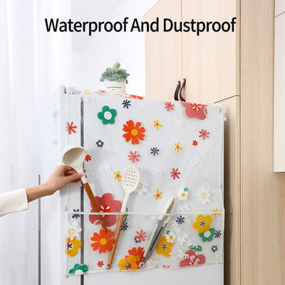 Αδιάβροχο πλυντήριο ρούχων Κάλυμμα ψυγείου με μοτίβο φρούτων ζώων Θήκη προστασίας από αντηλιακή σκόνη Οικιακά αξεσουάρ