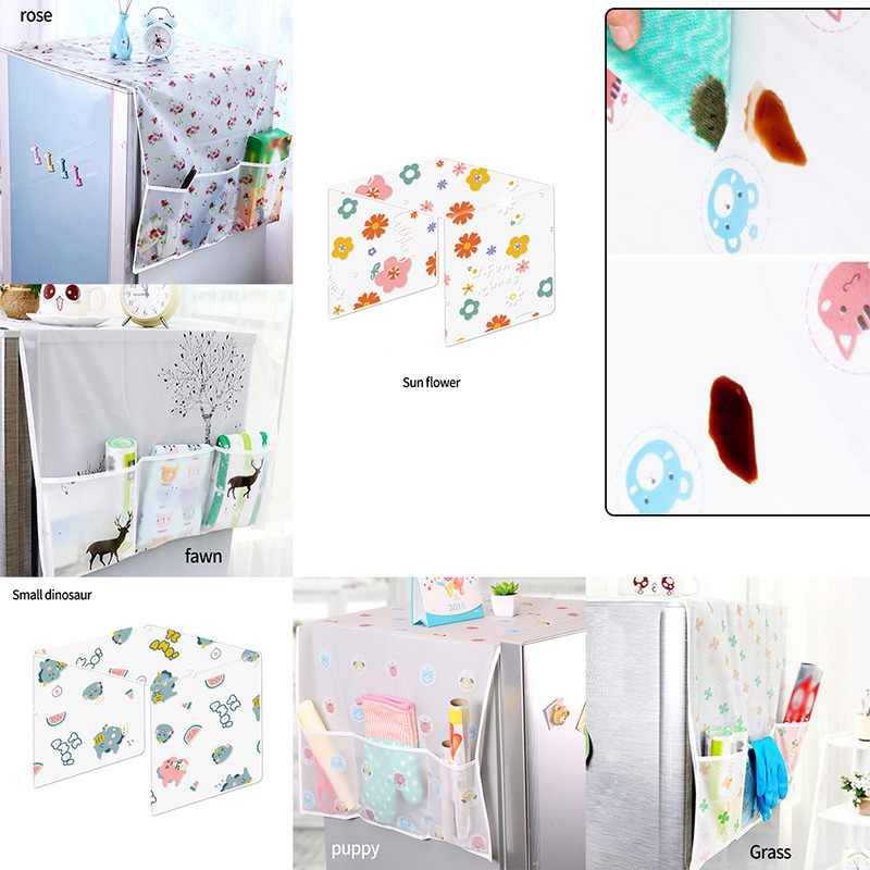 Veekindel pesumasina mantel Tolmukindel külmiku kate Loomade Puu muster Päikesetolmukaitse ümbris Kodutarvikud