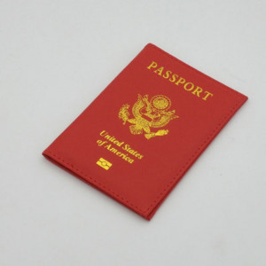Személyre szabott bőr USA útlevélborító Testreszabott utazási útlevéltartó Amerikai pénztárcaborítók Passports Girls America számára