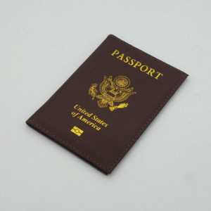 Személyre szabott bőr USA útlevélborító Testreszabott utazási útlevéltartó Amerikai pénztárcaborítók Passports Girls America számára