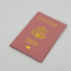 Személyre szabott bőr USA útlevélborító Testreszabott utazási útlevéltartó Amerikai pénztárcaborítók Passports Girls America számára