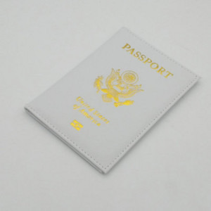 Személyre szabott bőr USA útlevélborító Testreszabott utazási útlevéltartó Amerikai pénztárcaborítók Passports Girls America számára