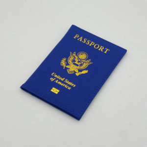 Személyre szabott bőr USA útlevélborító Testreszabott utazási útlevéltartó Amerikai pénztárcaborítók Passports Girls America számára