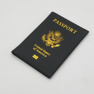 Személyre szabott bőr USA útlevélborító Testreszabott utazási útlevéltartó Amerikai pénztárcaborítók Passports Girls America számára