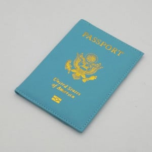Személyre szabott bőr USA útlevélborító Testreszabott utazási útlevéltartó Amerikai pénztárcaborítók Passports Girls America számára