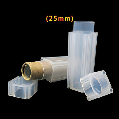 1 KOM tuba za kovanice Kutija za pohranjivanje kovanica PP plastika Izravno pristajanje 19 mm 20,5 mm 22,5 mm 25 mm 27 mm ili 30 mm kovanice