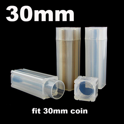 1 KOM tuba za kovanice Kutija za pohranjivanje kovanica PP plastika Izravno pristajanje 19 mm 20,5 mm 22,5 mm 25 mm 27 mm ili 30 mm kovanice