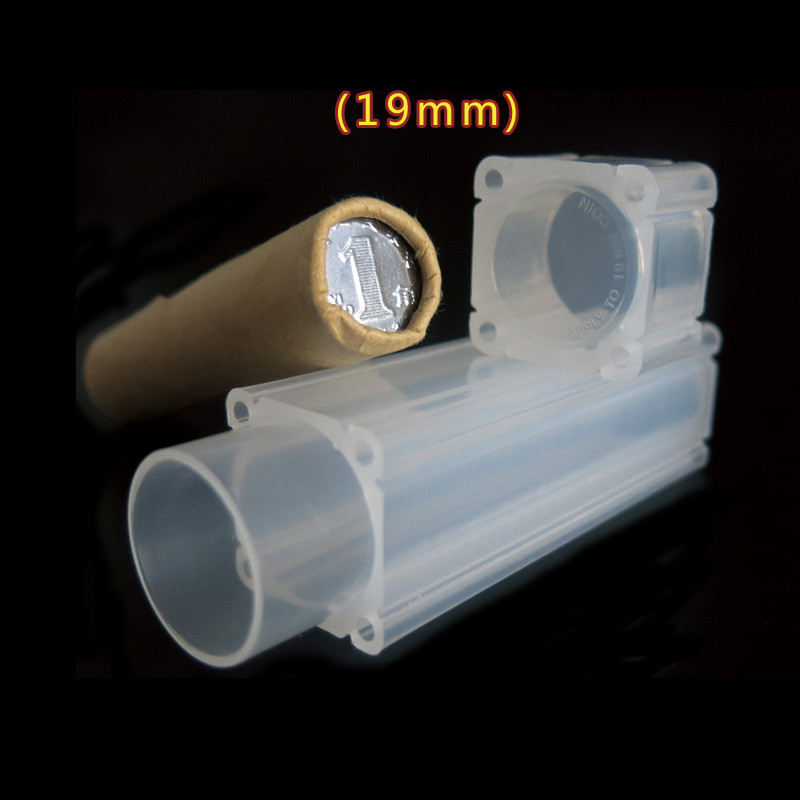 1 KOM tuba za kovanice Kutija za pohranjivanje kovanica PP plastika Izravno pristajanje 19 mm 20,5 mm 22,5 mm 25 mm 27 mm ili 30 mm kovanice