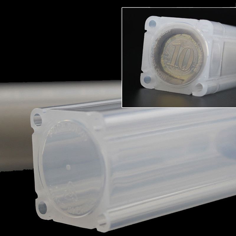 1 KOM tuba za kovanice Kutija za pohranjivanje kovanica PP plastika Izravno pristajanje 19 mm 20,5 mm 22,5 mm 25 mm 27 mm ili 30 mm kovanice