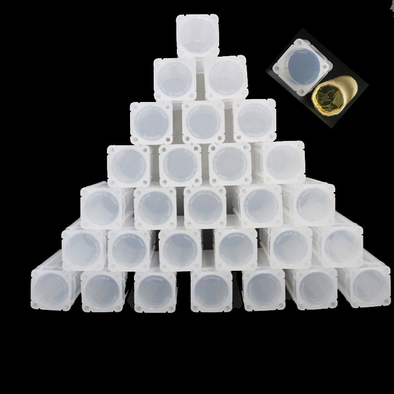 1 KOM tuba za kovanice Kutija za pohranjivanje kovanica PP plastika Izravno pristajanje 19 mm 20,5 mm 22,5 mm 25 mm 27 mm ili 30 mm kovanice