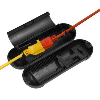 Капак за външен удължителен кабел IP44 Водоустойчив предпазен капак за външен захранващ щепсел и съединителна кутия за захранващ кабел - Предпазно уплътнение