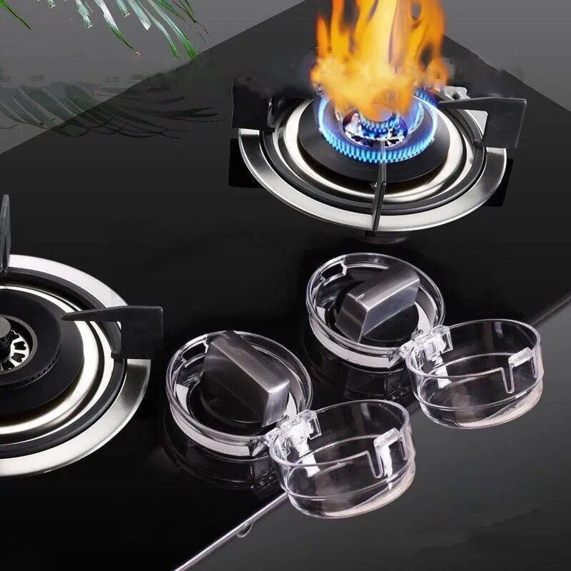 Läbipaistvad pliidinupu kaitsekatted, pliidinupu kate, lastekaitse, kuumakindel lastekindel lukk ahju/pliidi jaoks