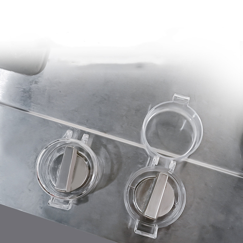 Läbipaistvad pliidinupu kaitsekatted, pliidinupu kate, lastekaitse, kuumakindel lastekindel lukk ahju/pliidi jaoks