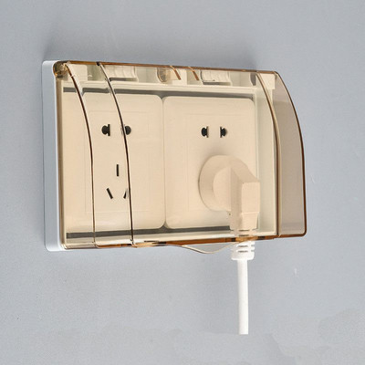 86 Τύπος κάλυμμα ηλεκτρικού βύσματος Αδιάβροχο προστατευτικό κουτί διπλής υποδοχής για παιδιά