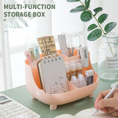 Creative 6 Gird Desktop Organizer Θήκη για στυλό Πολυλειτουργικό μακιγιάζ γραφείου Βάση αποθήκευσης μολυβιού Σχολική γραφική ύλη