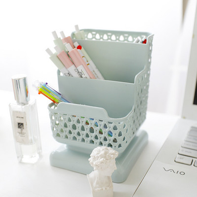 Dobs rakstāmgalda organizators galddatora uzglabāšanas kaste Daudzfunkciju kancelejas piederumu turētājs Tālruņa statīvs biroja piederumu galda komplekts pildspalvu turētājs