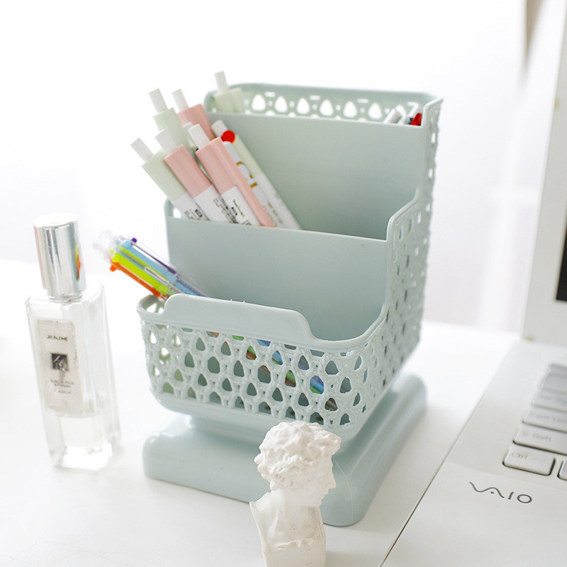 Dobs rakstāmgalda organizators galddatora uzglabāšanas kaste Daudzfunkciju kancelejas piederumu turētājs Tālruņa statīvs biroja piederumu galda komplekts pildspalvu turētājs