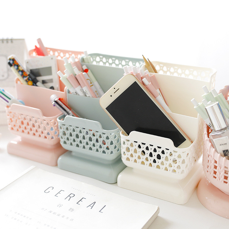 Dobs rakstāmgalda organizators galddatora uzglabāšanas kaste Daudzfunkciju kancelejas piederumu turētājs Tālruņa statīvs biroja piederumu galda komplekts pildspalvu turētājs