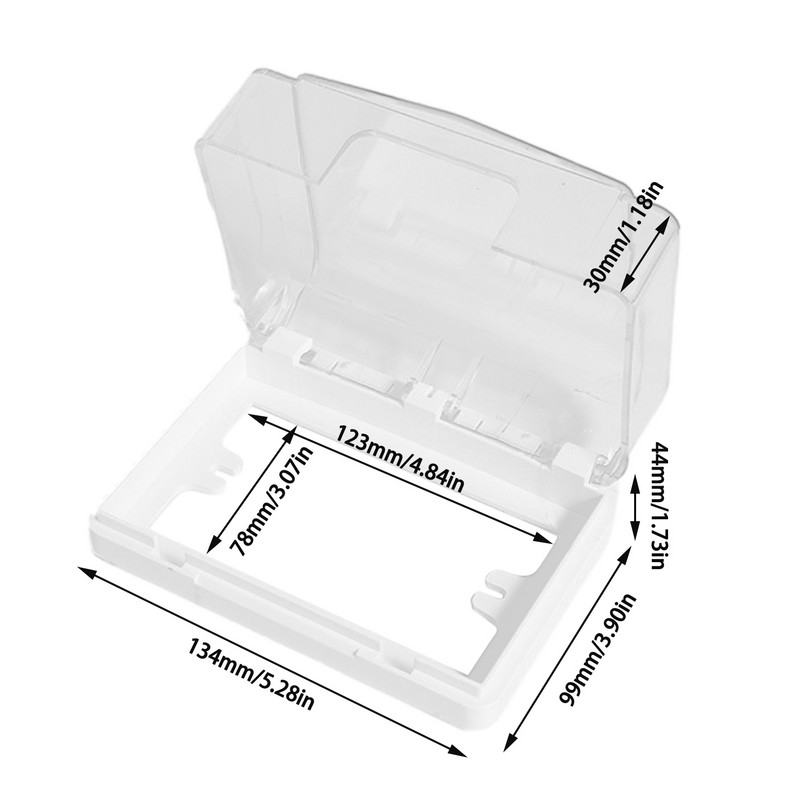 118-as típusú aljzat vízálló burkolat átlátszó rejtett kapcsolódoboz fürdőszobai tartozékok elektromos fali aljzat kapcsoló védelem