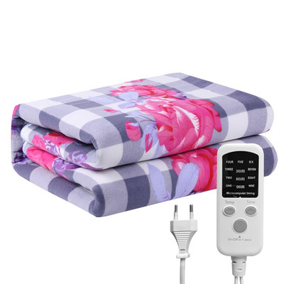 1.8X1.2M Електрическо нагреваемо одеяло По-дебело нагревателно одеяло Термостат Килим за зимата По-топли чаршафи 220V EU щепсел