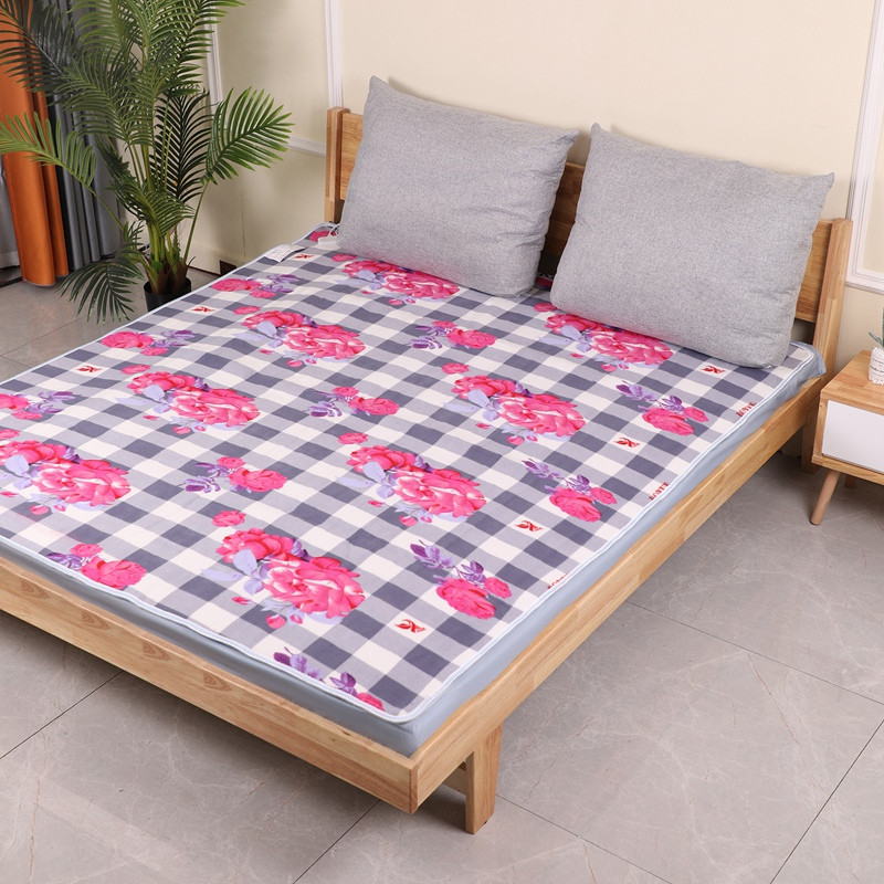 1,8X1,2M elektrinė šildoma antklodė Storesnė šildymo antklodė termostato kilimas žiemai šiltesniems paklodėms 220V EU kištukas