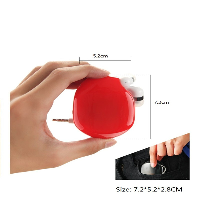 Jauna austiņu kabeļa automātiskā uztīšanas datu kabeļa uzglabāšanas kaste