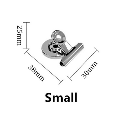 5GB Spēcīgi pastāvīgi magnētiski apaļi metāla saspraudes biroja mācību piezīmes piezīme Quick Stick a Clip Praktiski pretkorozijas glabāšanas rīki